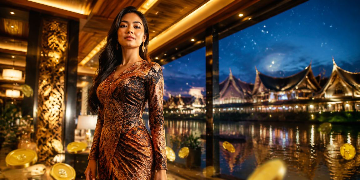Pemain Sarawak berpakaian batik menikmati aktiviti loteri dan pertaruhan dalam talian
